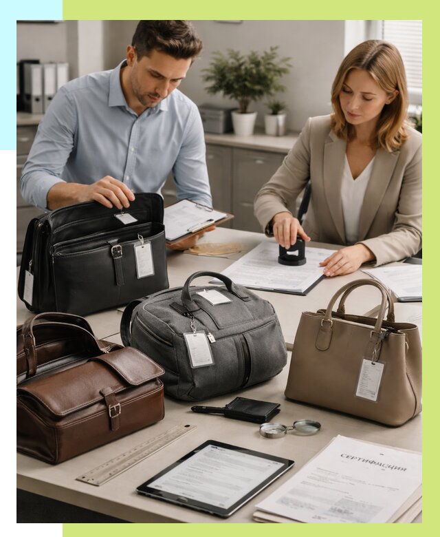 Сертификация сумок в Батайске от 7591 руб. | Алешин-Бтс