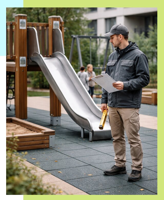 Сертификация детских площадок в Батайске от 25303 р. | Алешин-Бтс