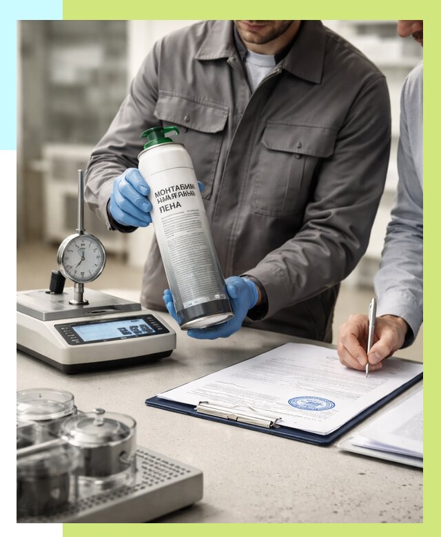 Сертификация монтажной пены в Батайске от 15182 р. | Алешин-Бтс