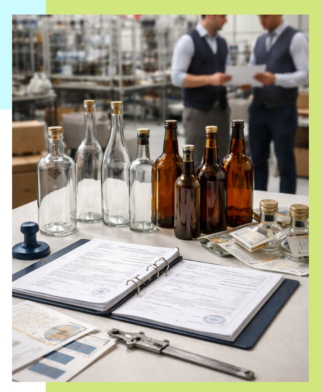 Сертификация стеклянных бутылок в Батайске от 25303 р. | Алешин-Бтс