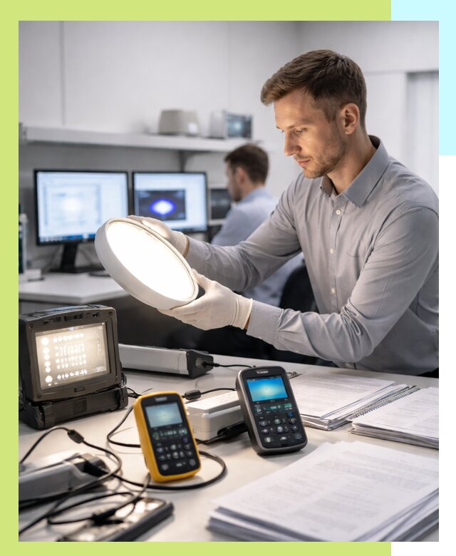 Сертификация светильников в Батайске: испытания и оформление