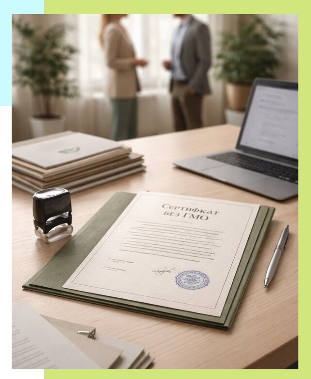 Сертификат без ГМО в Батайске от 7591 р. оформить срочно Алешин-Бтс