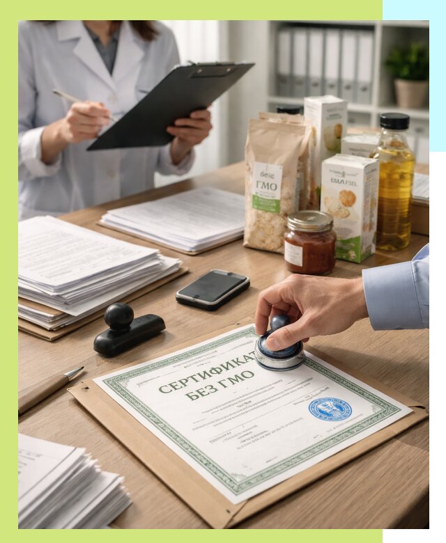 Получение сертификата Без ГМО для продукции в Батайске