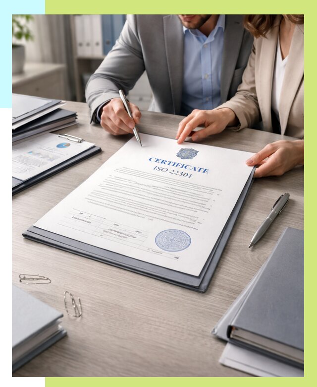 Сертификат ISO 22301 в Батайске от 45545 р. | Алешин-Бтс срочно